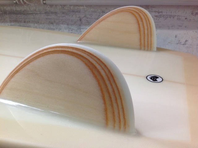 Rainbow plywood Mini Simmons fins